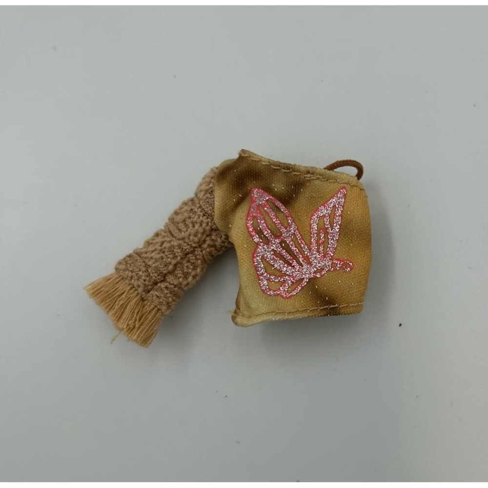 Bratz Fashion Pack Out N About glitter butterfly one shoulder shirt top
